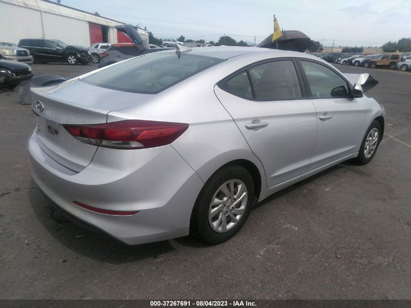 2017 HYUNDAI ELANTRA SE - KMHD74LF0HU083529