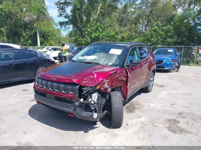 VIN 3C4NJDDB1NT161859 2022 JEEP COMPASS TRAILHAWK