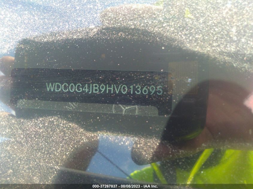 2017 MERCEDES-BENZ GLC GLC 300 - WDC0G4JB9HV013695