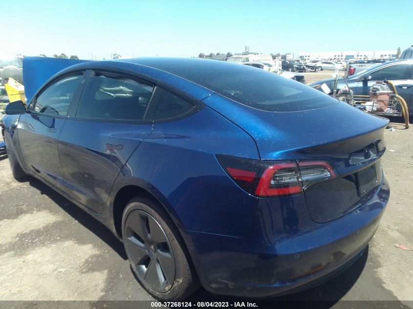 VIN 5YJ3E1EB3NF133360 2022 TESLA MODEL 3 LONG RANGE