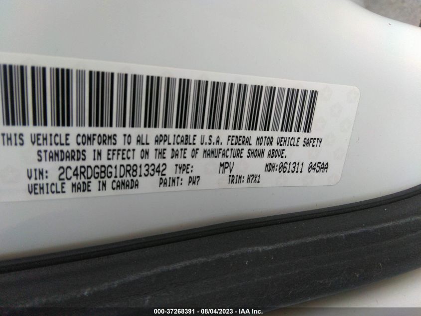 2013 DODGE GRAND CARAVAN SE - 2C4RDGBG1DR813342