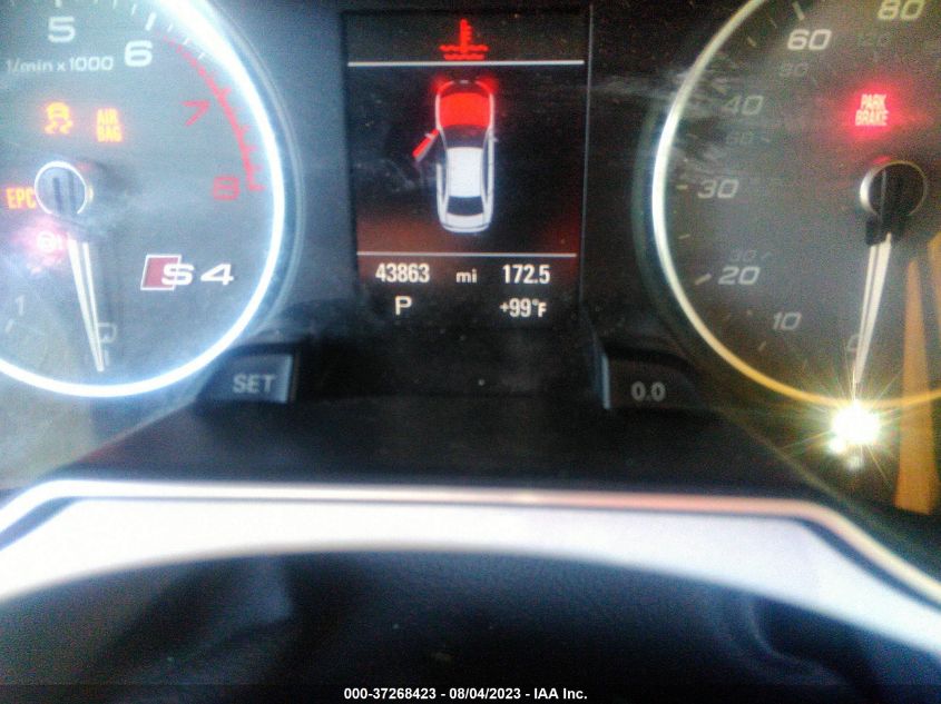 2015 AUDI S4 PRESTIGE WAUKGAFL8FA087979