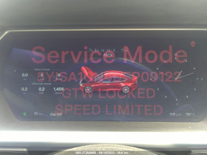 2013 TESLA MODEL S - 5YJSA1CN4DFP09122