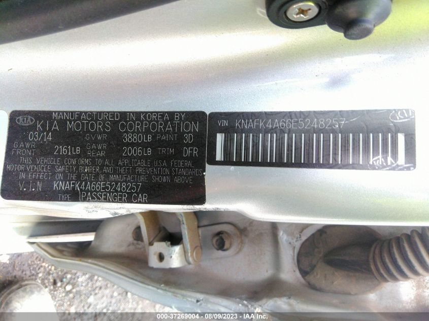 2014 KIA FORTE LX - KNAFK4A66E5248257