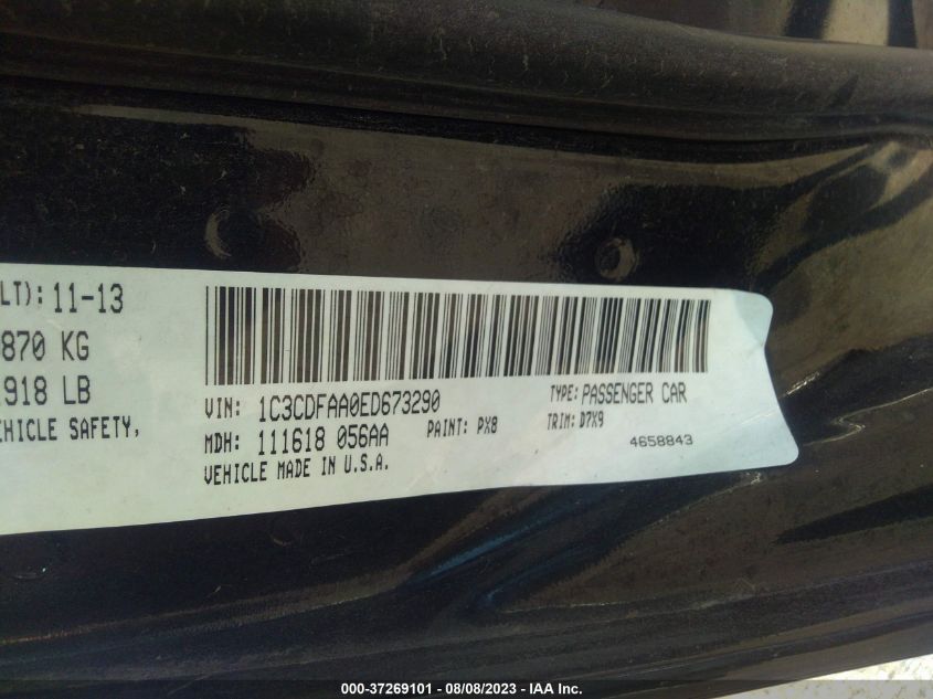 2014 DODGE DART SE - 1C3CDFAA0ED673290