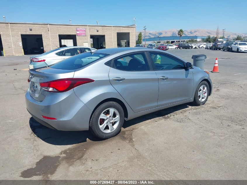 2015 HYUNDAI ELANTRA SE - 5NPDH4AE9FH583742