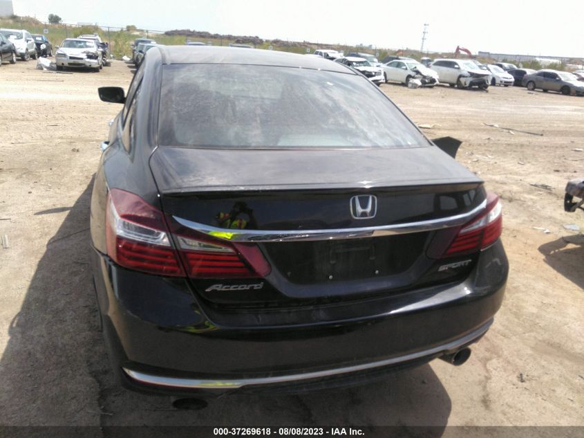 2016 HONDA ACCORD SEDAN SPORT - 1HGCR2F50GA155879