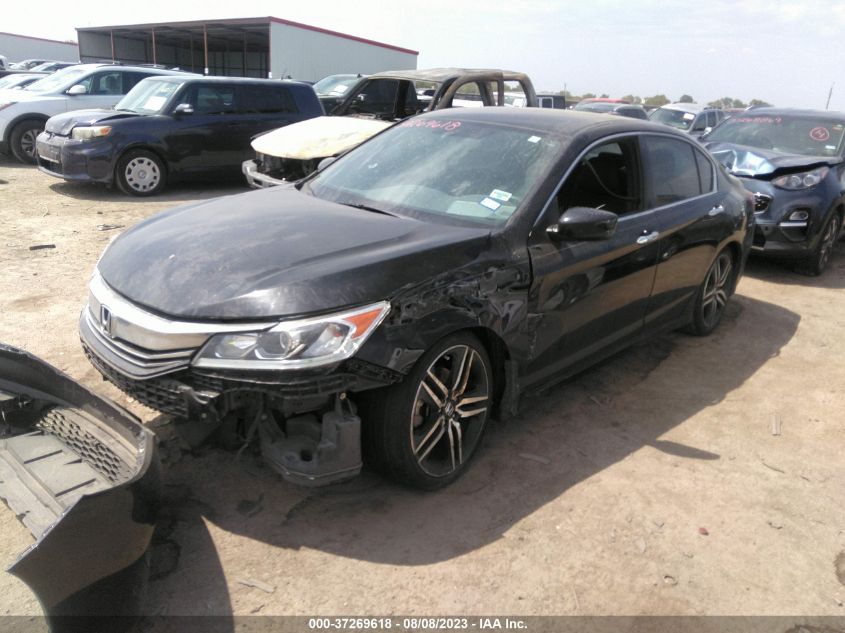 2016 HONDA ACCORD SEDAN SPORT - 1HGCR2F50GA155879