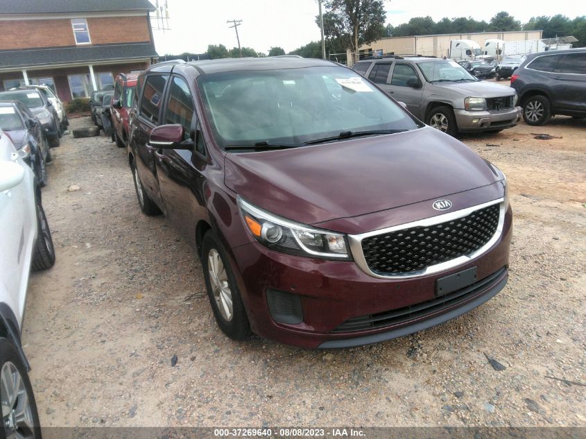 2017 KIA SEDONA LX - KNDMB5C13H6311833