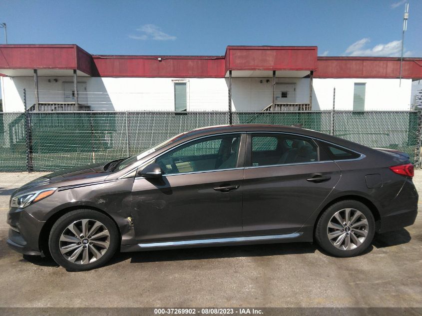 2016 HYUNDAI SONATA 2.4L SPORT - 5NPE34AF4GH318062