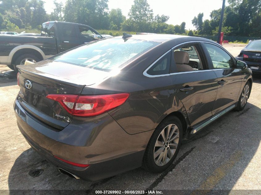 2016 HYUNDAI SONATA 2.4L SPORT - 5NPE34AF4GH318062