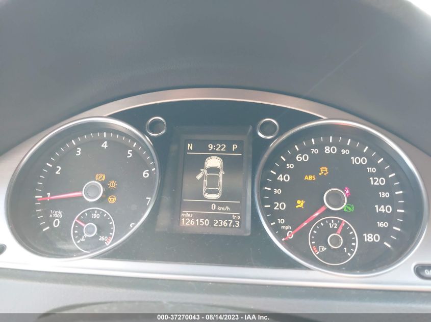 2013 VOLKSWAGEN CC LUXURY - WVWRN7AN8DE505207