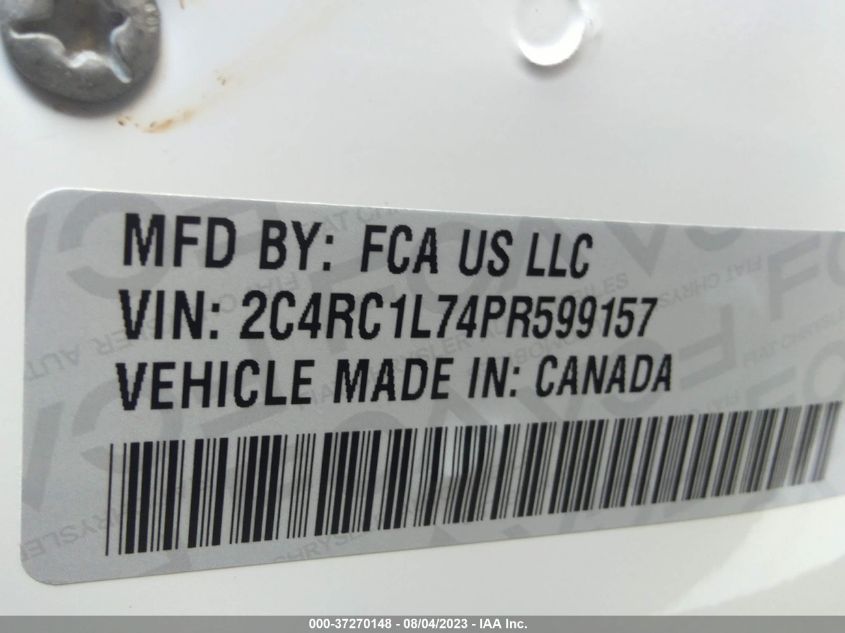 2023 CHRYSLER PACIFICA - 2C4RC1L74PR599157