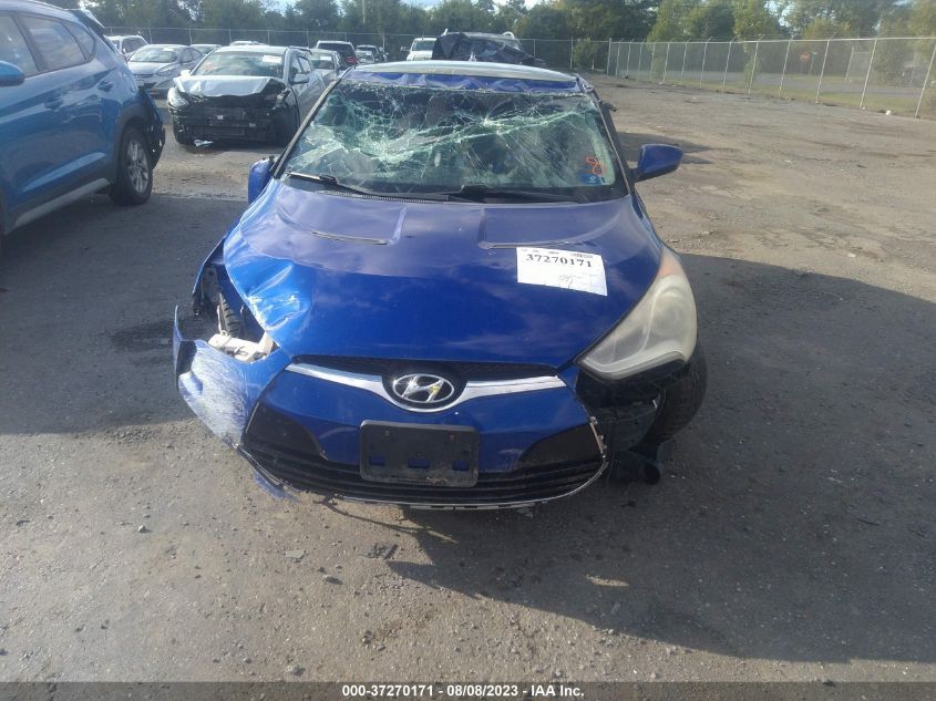 2013 HYUNDAI VELOSTER W/BLACK INT - KMHTC6AD1DU165008