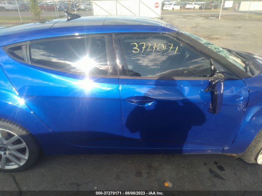 2013 HYUNDAI VELOSTER W/BLACK INT - KMHTC6AD1DU165008