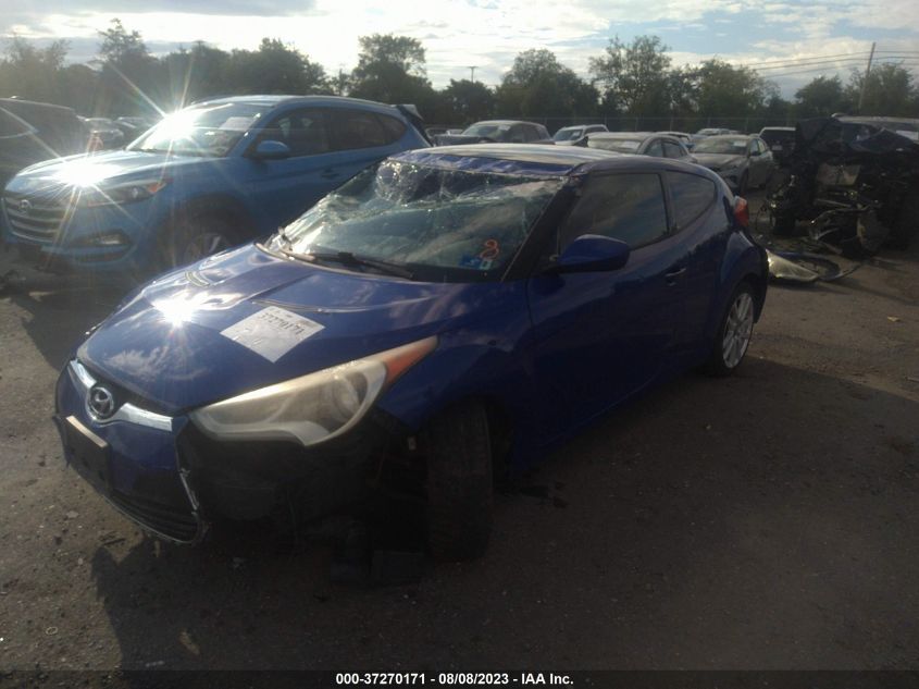 2013 HYUNDAI VELOSTER W/BLACK INT - KMHTC6AD1DU165008