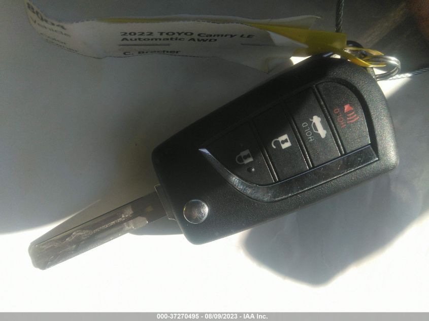 2022 TOYOTA CAMRY LE - 4T1C11BK9NU068209