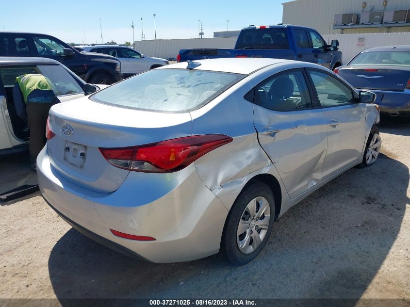 2016 HYUNDAI ELANTRA SE - 5NPDH4AE8GH731591