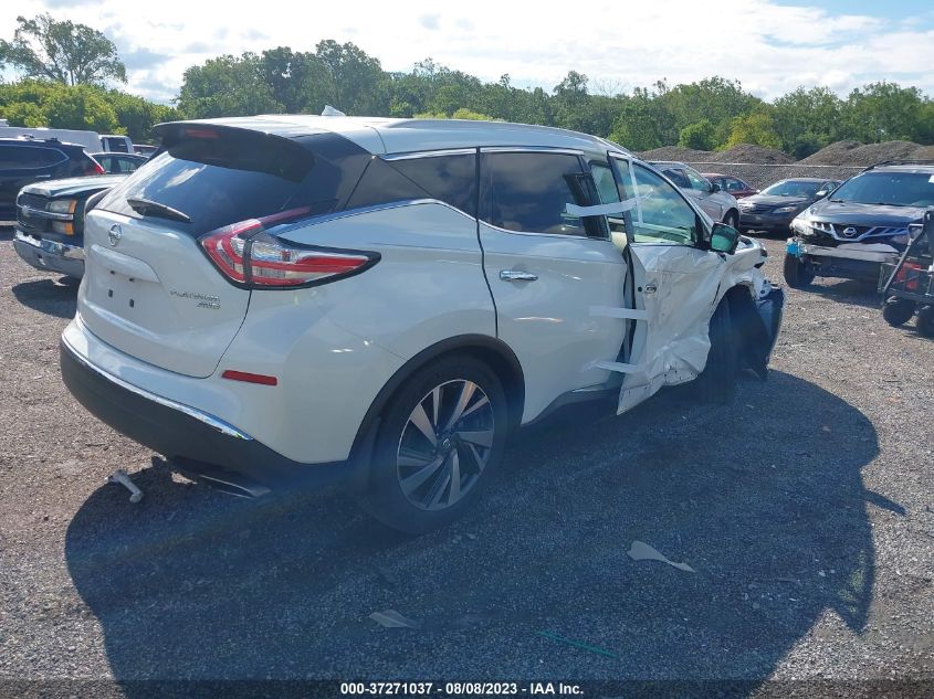 2016 NISSAN MURANO PLATINUM - 5N1AZ2MH2GN139917