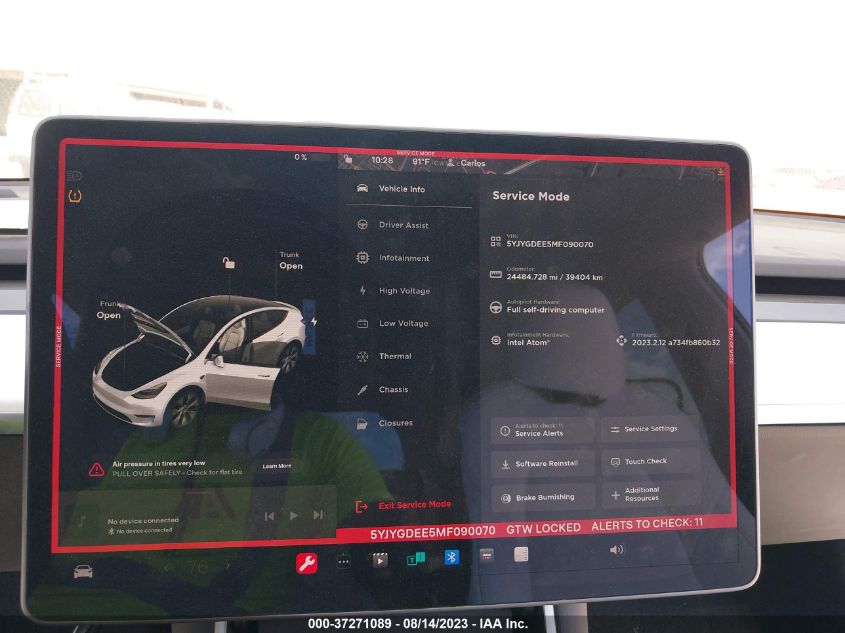 2021 TESLA MODEL Y - 5YJYGDEE5MF090070