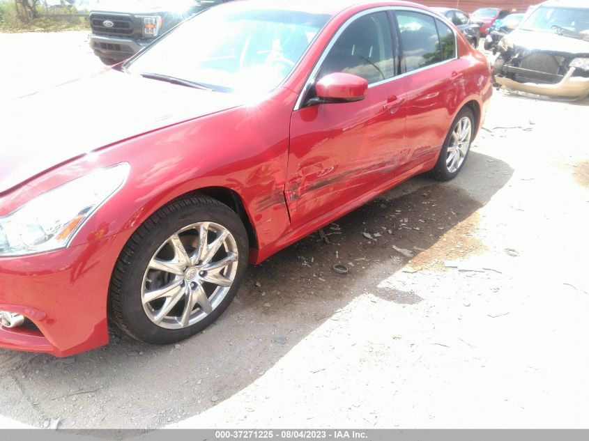 2013 INFINITI G37 SEDAN X JN1CV6AR4DM352482