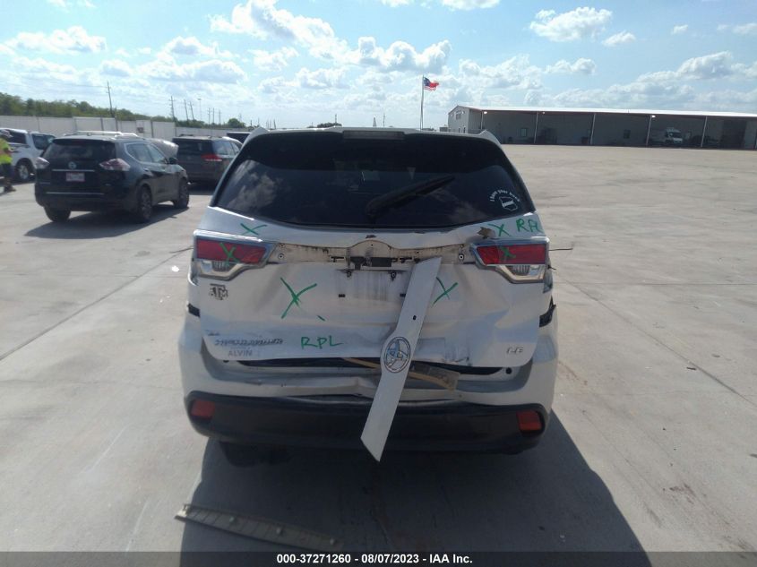 2015 TOYOTA HIGHLANDER LE - 5TDZKRFHXFS086328