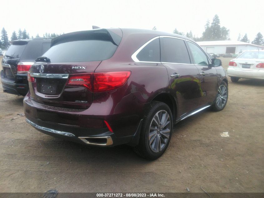 2017 ACURA MDX W/TECHNOLOGY PKG - 5FRYD4H58HB042359