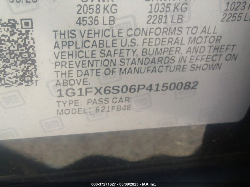 2023 CHEVROLET BOLT EV 2LT - 1G1FX6S06P4150082
