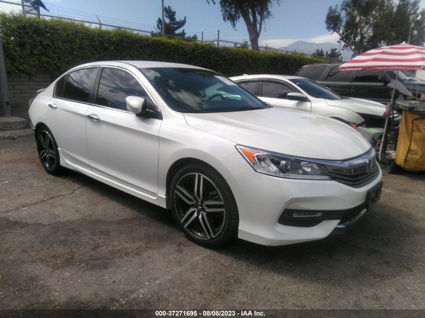 2017 HONDA ACCORD SEDAN SPORT - 1HGCR2F56HA008662