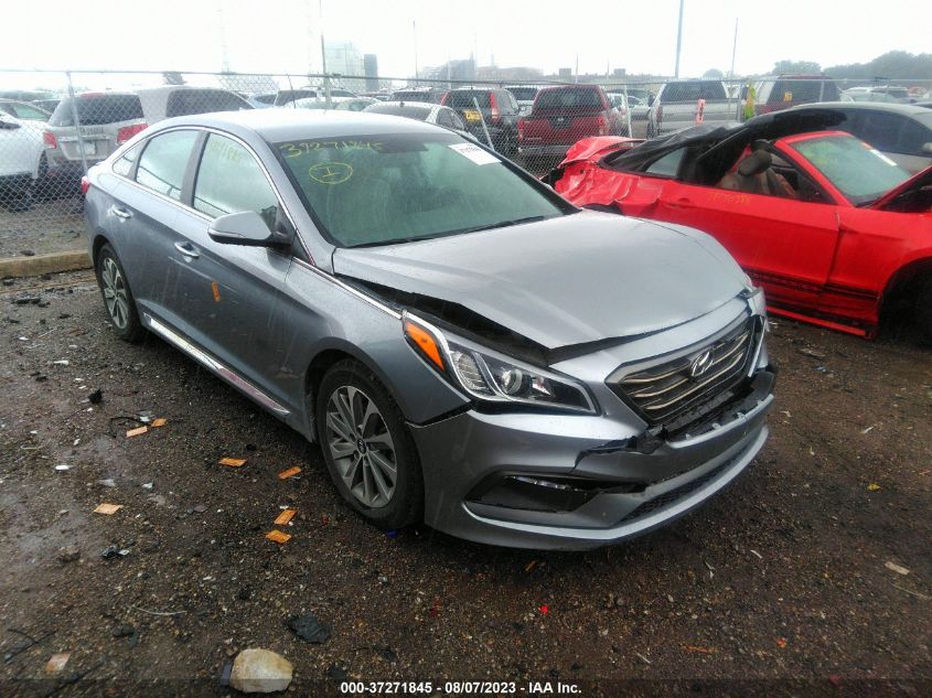 2015 HYUNDAI SONATA 2.4L SPORT - 5NPE34AF4FH214301