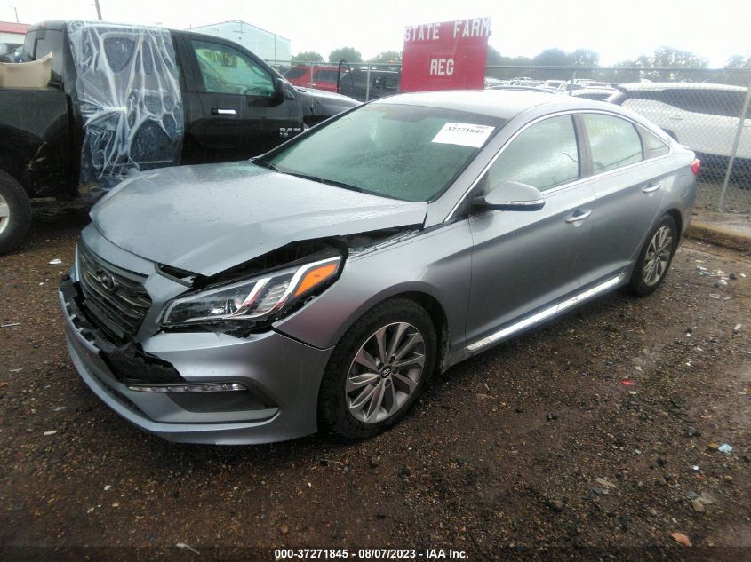 2015 HYUNDAI SONATA 2.4L SPORT - 5NPE34AF4FH214301