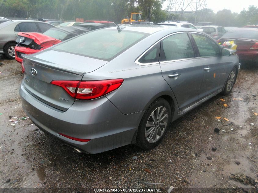 2015 HYUNDAI SONATA 2.4L SPORT - 5NPE34AF4FH214301