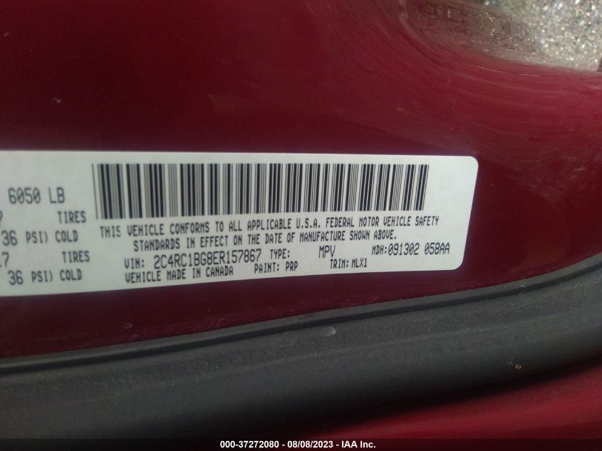 2014 CHRYSLER TOWN & COUNTRY TOURING - 2C4RC1BG8ER157867