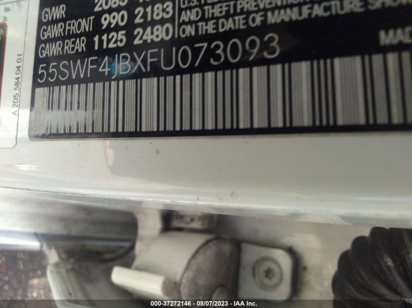 2015 MERCEDES-BENZ C-CLASS C 300 - 55SWF4JBXFU073093