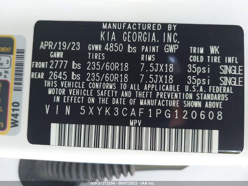 2023 KIA SPORTAGE EX - 5XYK3CAF1PG120608