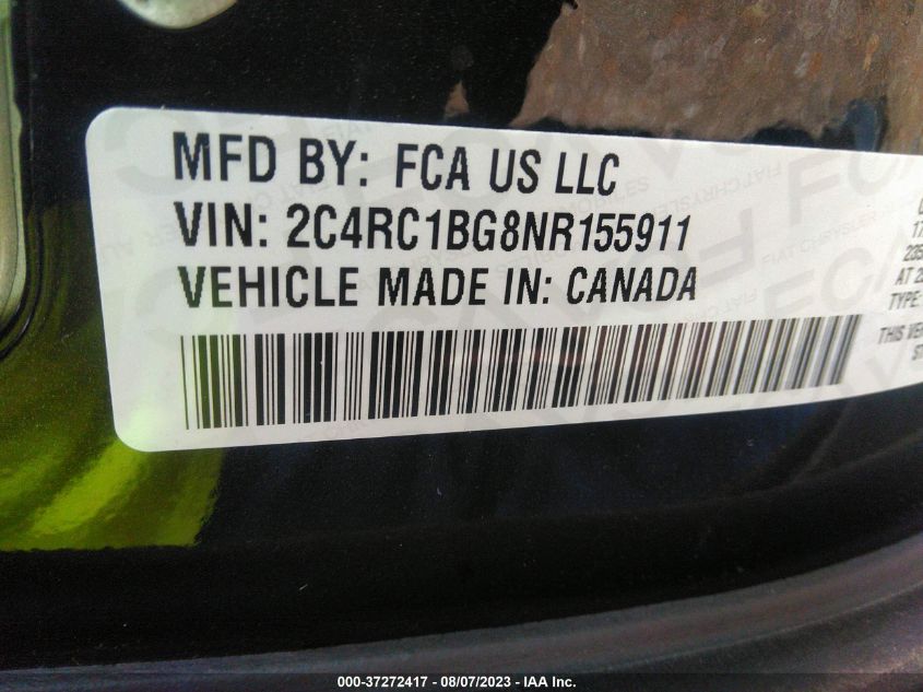2022 CHRYSLER PACIFICA TOURING L - 2C4RC1BG8NR155911