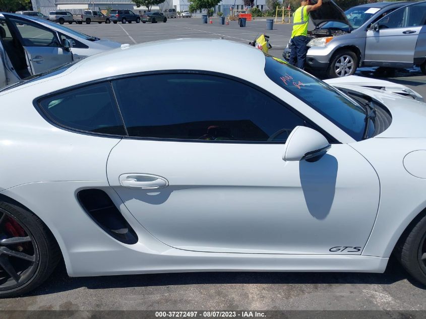 2016 PORSCHE CAYMAN S/GTS WP0AB2A84GK185506