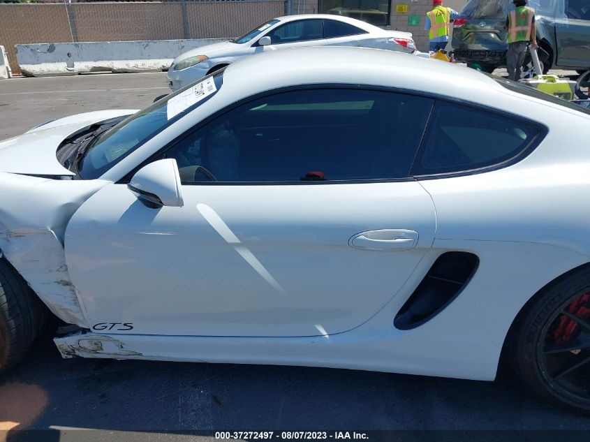 2016 PORSCHE CAYMAN S/GTS WP0AB2A84GK185506