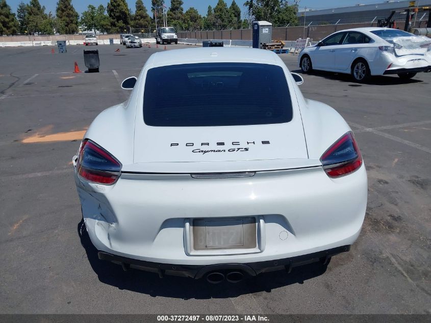 2016 PORSCHE CAYMAN S/GTS WP0AB2A84GK185506