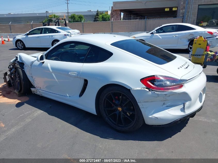 2016 PORSCHE CAYMAN S/GTS WP0AB2A84GK185506