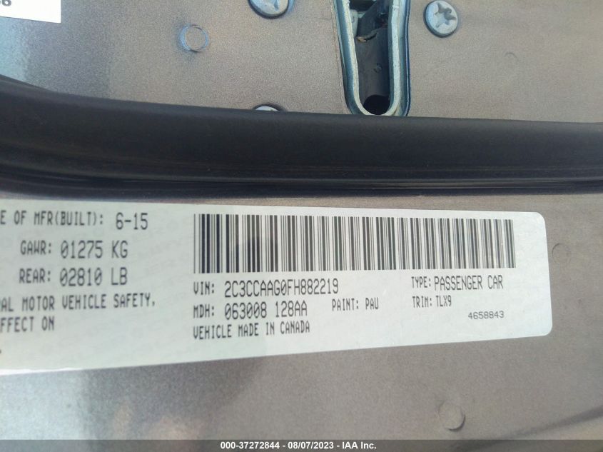 2015 CHRYSLER 300 LIMITED - 2C3CCAAG0FH882219