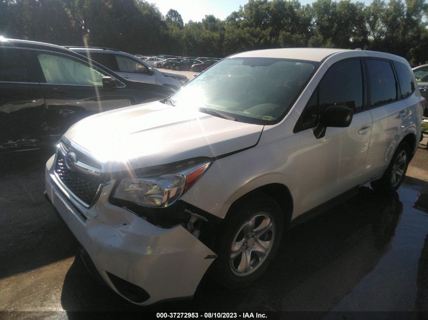 2016 SUBARU FORESTER 2.5I - JF2SJAAC6GH455727