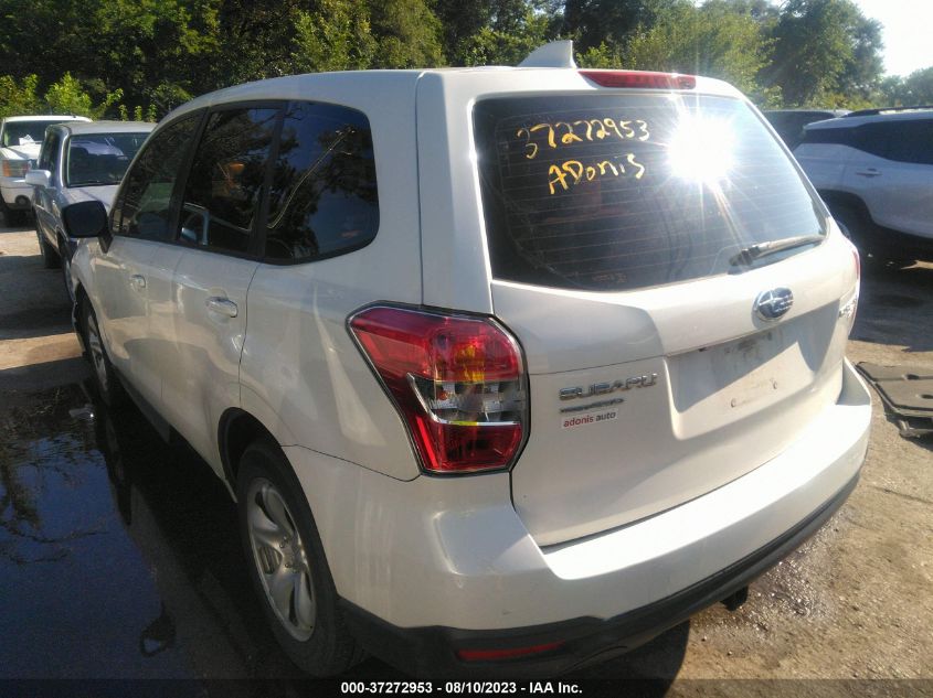 2016 SUBARU FORESTER 2.5I - JF2SJAAC6GH455727