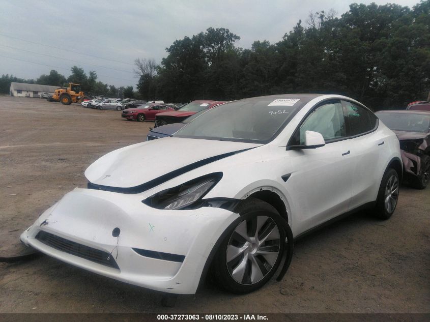 2022 TESLA MODEL Y LONG RANGE - 7SAYGDEE8NA009452