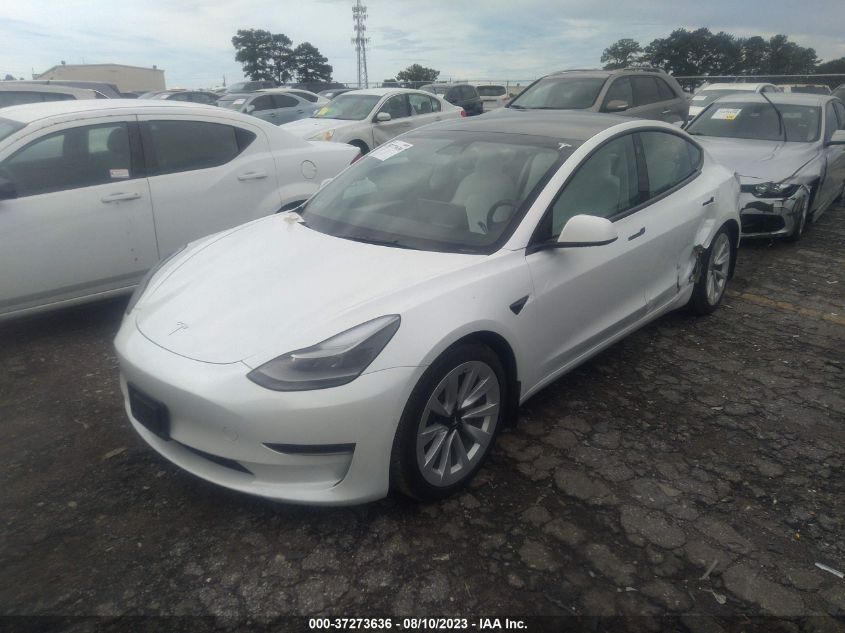 2022 TESLA MODEL 3 - 5YJ3E1EB0NF128018