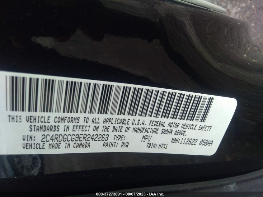 2014 DODGE GRAND CARAVAN SXT - 2C4RDGCG9ER242263