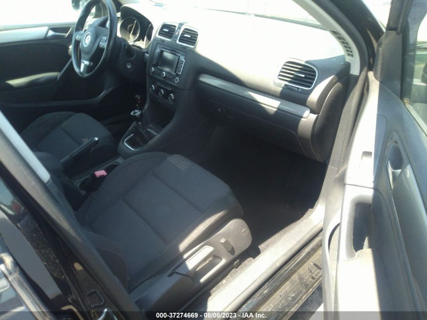 2013 VOLKSWAGEN GOLF TDI W/SUNROOF & NAV - WVWNM7AJ3DW136443