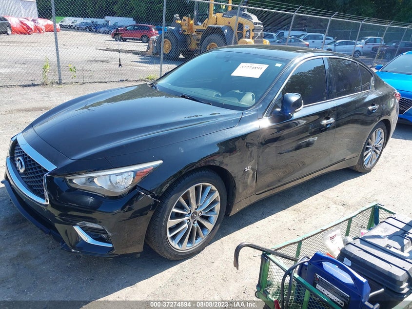 VIN JN1EV7AP8JM356348 2018 INFINITI Q50 3.0T LUXE
