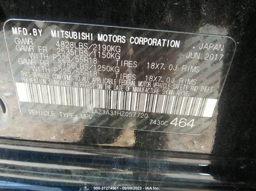 2017 MITSUBISHI OUTLANDER SE/SEL - JA4AZ3A31HZ057720