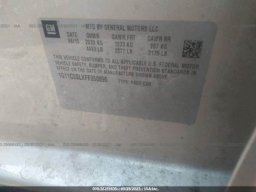 2015 CHEVROLET MALIBU LT - 1G11C5SLXFF350895